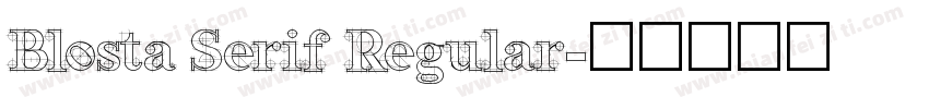 Blosta Serif Regular字体转换